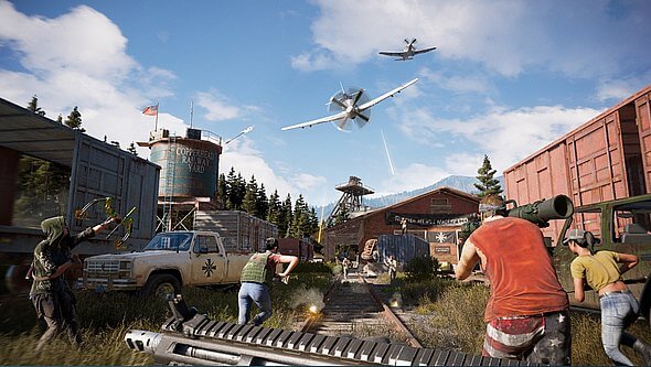 Scény ve Far Cry 5 jsou často přitažené za vlasy a to je na hře to nejlepší.