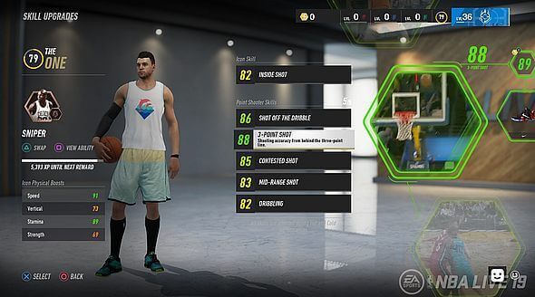 NBA Live 19 bude mít přepracovaný systém statistik hráčů.