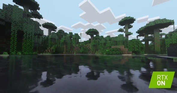 Minecraft na GeForce RTX s podporou Ray Tracingu vypadá nádherně.