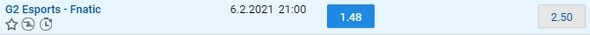 Vsaď si na výhru G2 Esports!