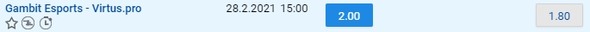 Vsaď si na výhru Gambit Esports!