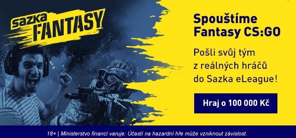 Sazka FantasyCS GO - sestav si svůj vlastní tým a hraj o 100 000 Kč!