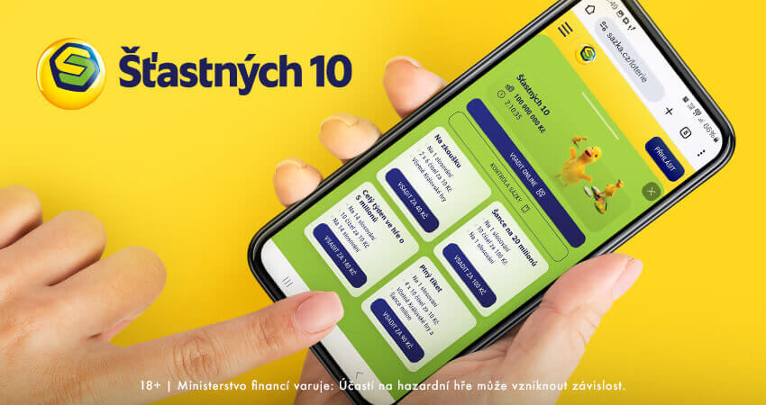 losování šťastných 10 - tv program