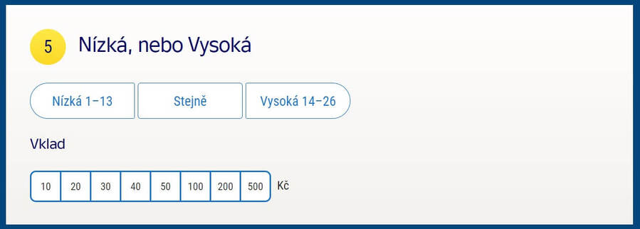 Rychlá 6 kontrola tiketu – Nízká nebo vysoká