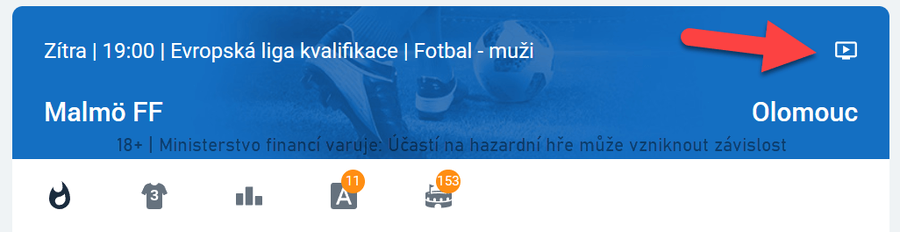 fotbal dnes večer v TV