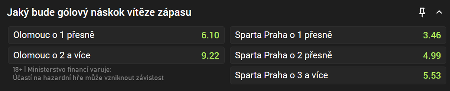 olomouc - sparta kurzy