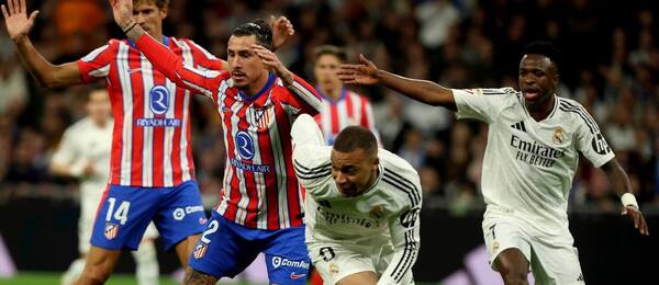 V posledním ligovém madridském derby se na straně Realu trefil Kylian Mbappé