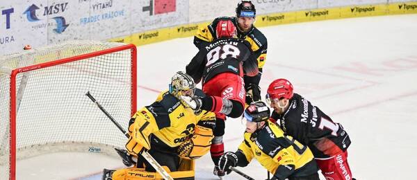 Utkání Mountfield Hradec Králové vs. Verva Litvínov z října roku 2024