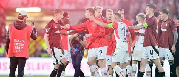 Roztržka mezi hráči Slavie a Sparty na konci posledního odehraného derby