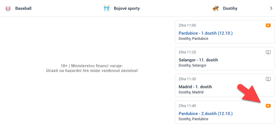 Velká pardubická se vysílá na Tipsport TV