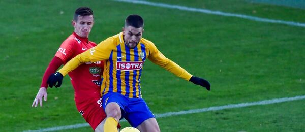 Zápas mezi Opavou a Zbrojovkou Brno