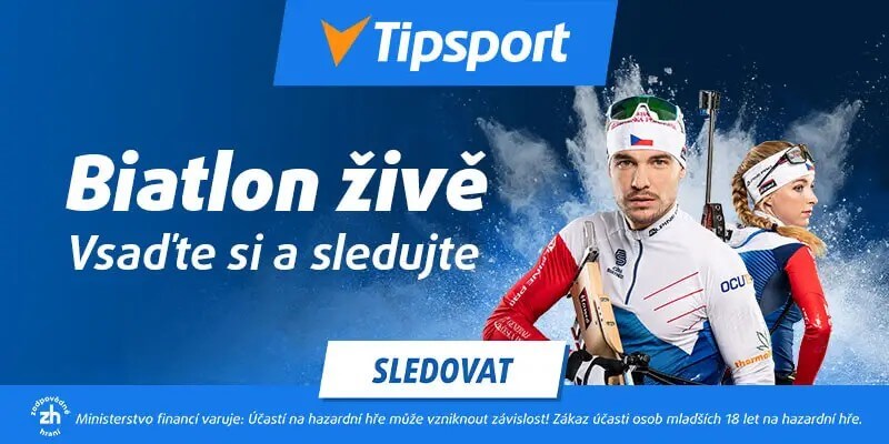 Sledujte Světový pohár v biatlonu zdarma na Tipsport TV