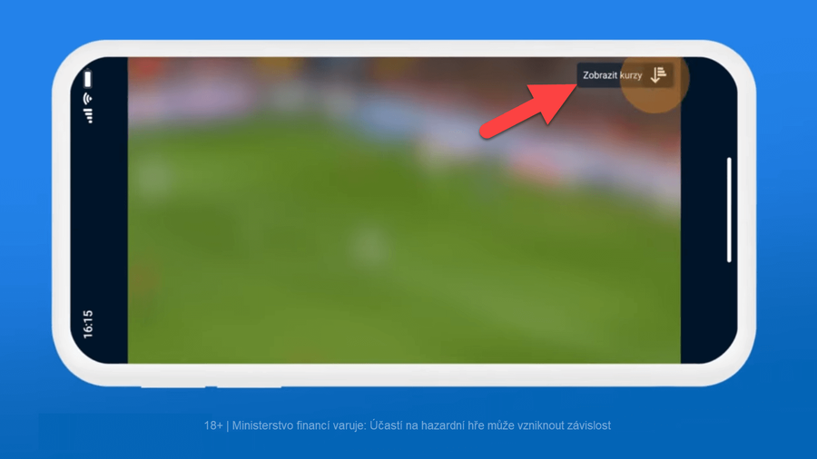 Ikona na kurzovou nabídku na TV Tipsport