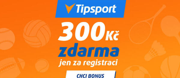 Zaregistrujte se na Tipsport TV a získejte bonus 300 Kč