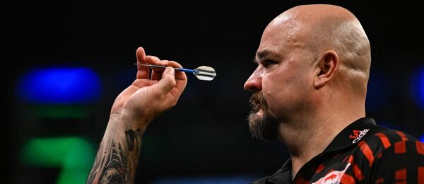Karel Sedláček na Mr. Vegas Grand Slam of Darts 2025 v WV Active Aldersley v anglickém Wolverhamptonu