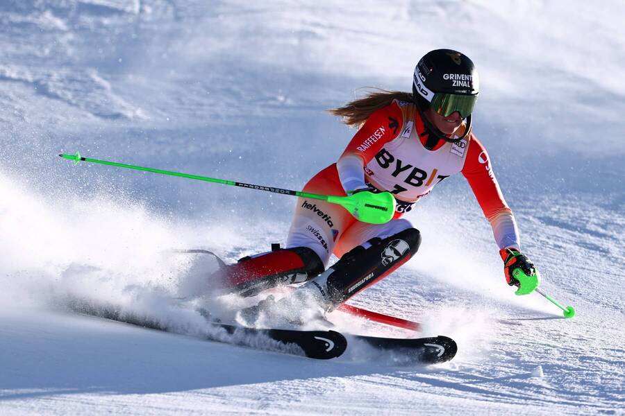 Camille Rast během posledního závodu v rakouském Gurglu