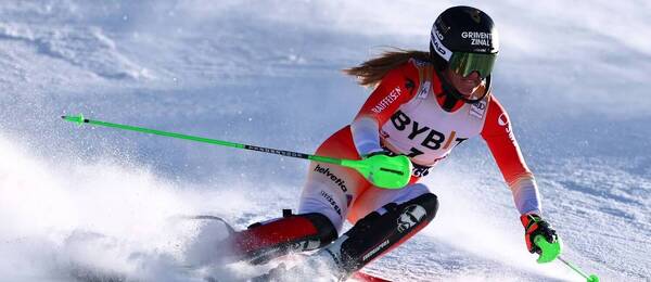 Camille Rast během posledního závodu v rakouském Gurglu