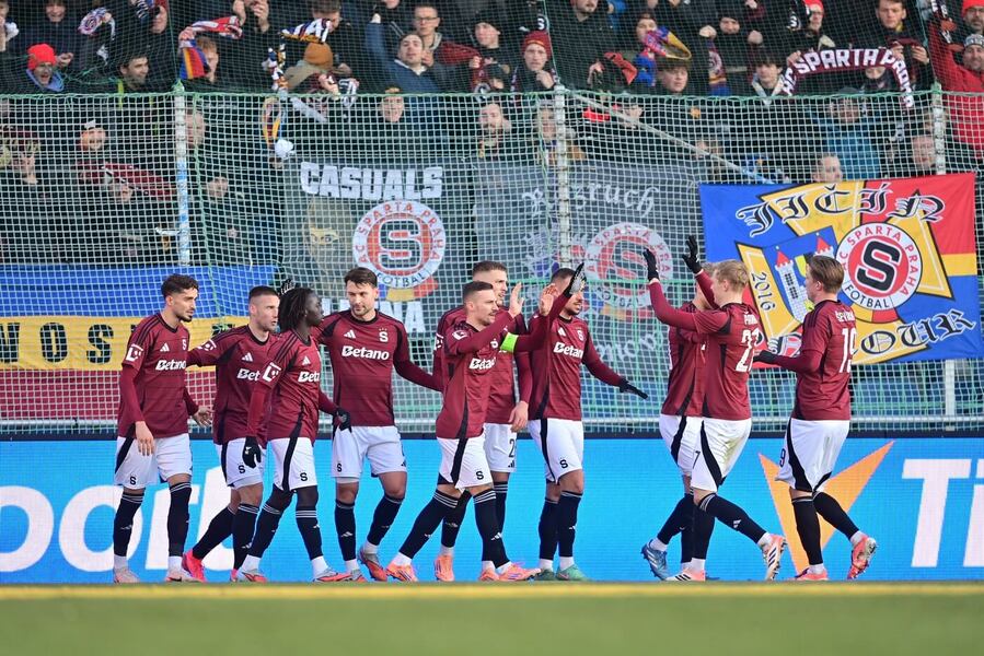 Sparta v zápase s Mladou Boleslaví v 16. kole Chance ligy 2025/26