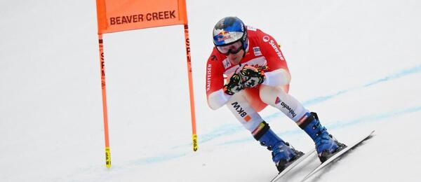 Hvězdný Švýcar Marco Odermatt během tréninku v Beaver Creek