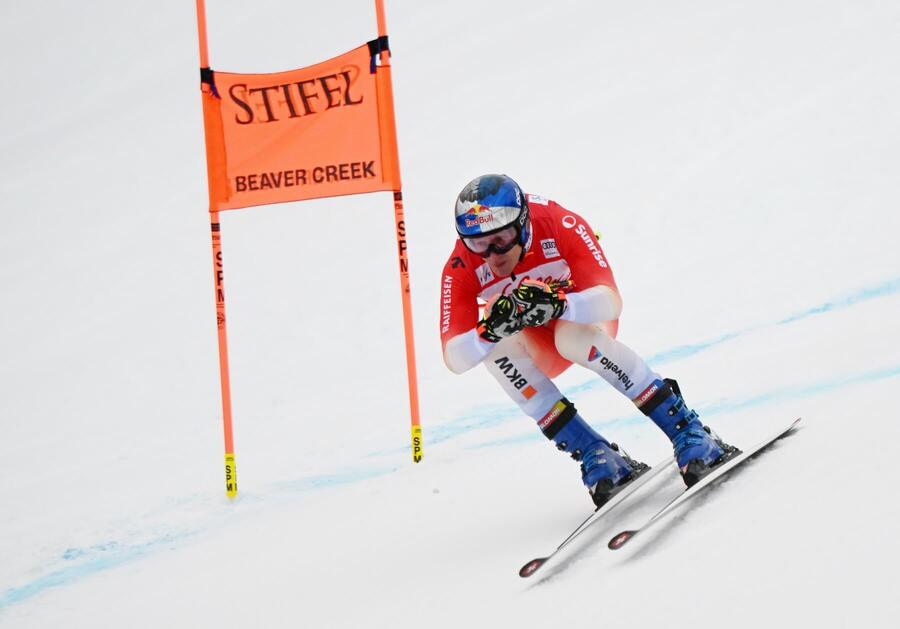 Hvězdný Švýcar Marco Odermatt během tréninku v Beaver Creek