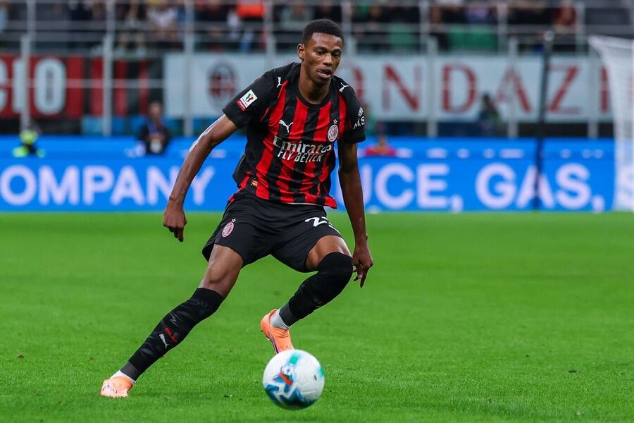 Balentien z týmu AC Milan během zápasu proti US Lecce v rámci soutěže Coppa Italia 2025/26