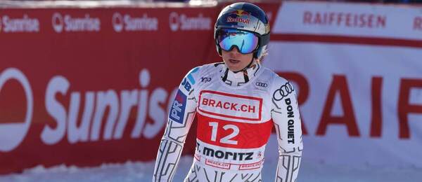 Ester Ledecká loni ve Svatém Mořici obsadila v super-G sedmé místo