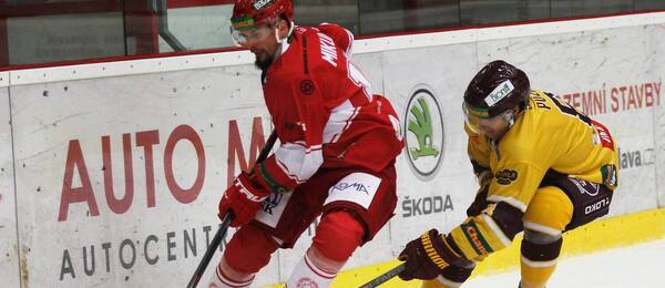 Zápas mezi Frýdkem-Místkem a Duklou Jihlava