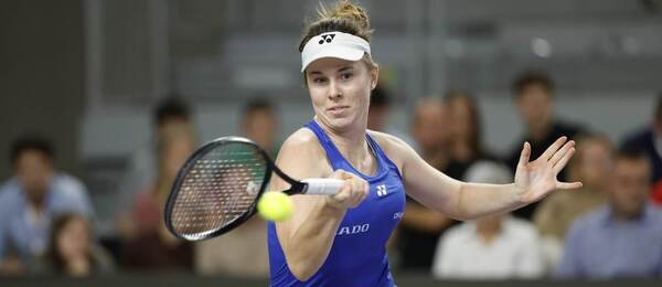 Linda Nosková při zápasu barážové skupiny Poháru Billie Jean Kingové 2025