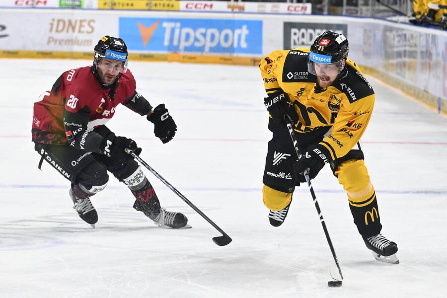 Extraligový zápas mezi Spartou a&nbsp;Litvínovem