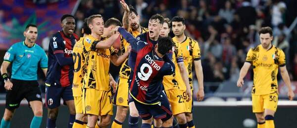 Poslední zápas mezi Bolognou a Interem nabídl vypjaté momenty