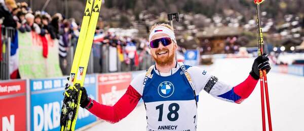 Vítězslav Hornig má před stíhacím závodem ve SP v Annecy nejlepší výchozí pozici