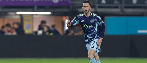 Fotbalista Branco van den Boomen z týmu AFC Ajax ve druhém kole Eurojackpot KNVB Beker v Rotterdamu