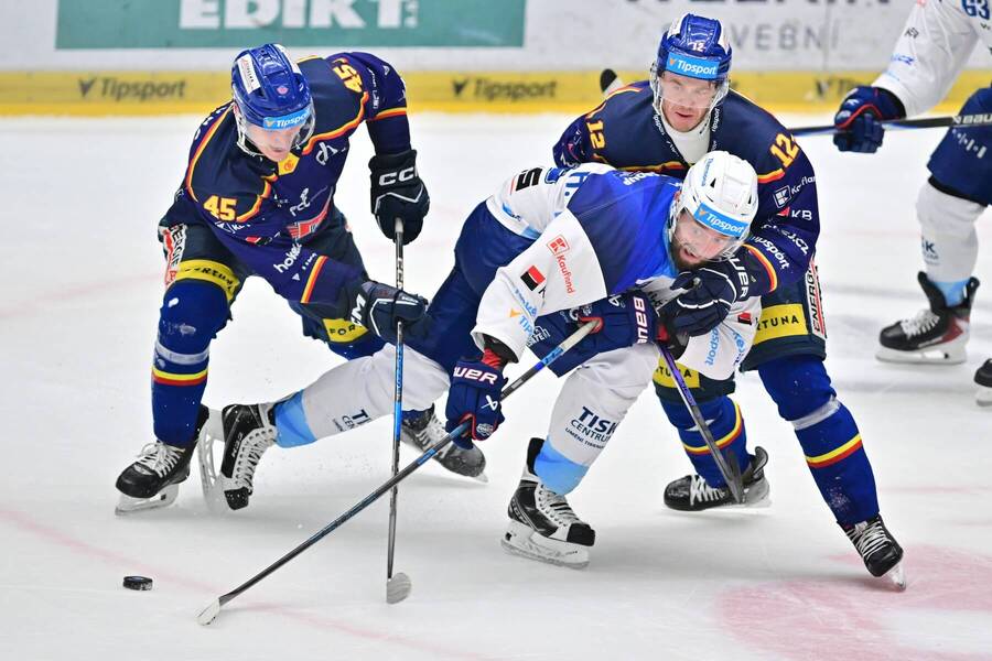 Jan Ordoš, Hynek Zohorna a&nbsp;Pavel Pýcha v&nbsp;zápase Motoru s&nbsp;Kometou