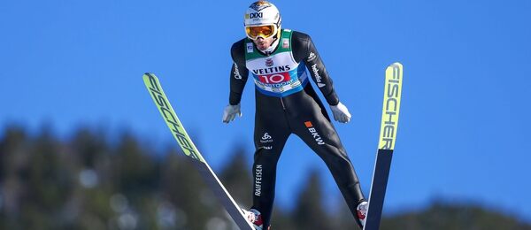 Kilian Peier ze Švýcarska na 73. ročníku Turné 4 můstků v Oberstdorfu