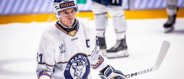 Josef Skořepa z týmu SC Marimex Kolín během utkání Maxa ligy s HC Dukla Jihlava