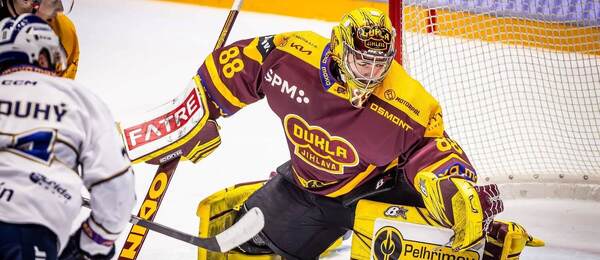 Oporou jihlavské Dukly je brankář Adam Beran