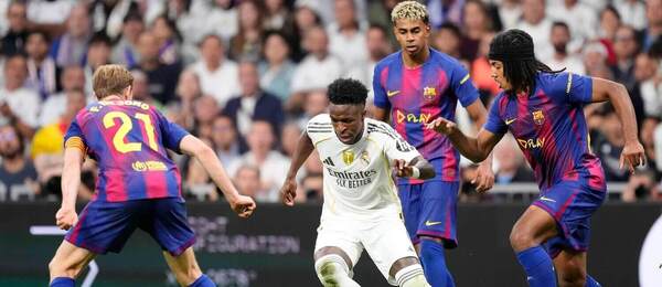 Vinicius Junior z Realu Madrid v říjnovém El Clásicu