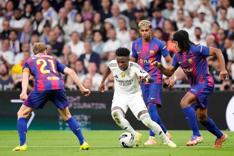 Vinicius Junior z&nbsp;Realu Madrid v&nbsp;říjnovém El Clásicu
