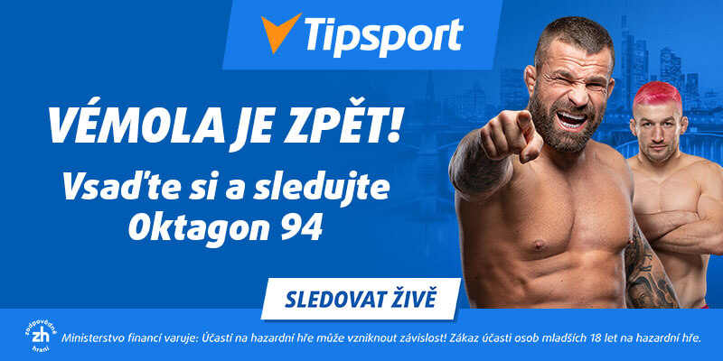 Sledujte Vémolu na turnaji Oktagon 94 v&nbsp;live streamu u&nbsp;Tipsportu